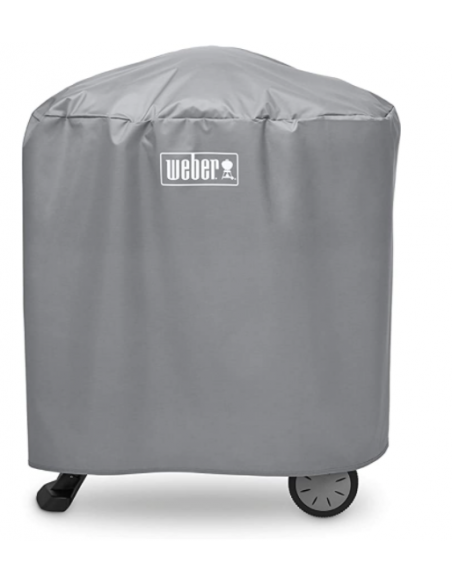 CUSTODIA IN VINILE PER BARBECUE WEBER SERIE  Q 1000/2000 CON CARELLO/STAND