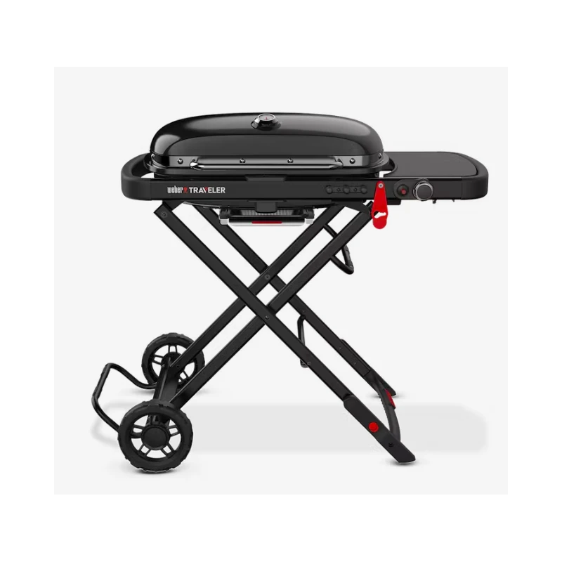 Weber Traveler Stealth Edition | BBQ a Gas Portatile Nero