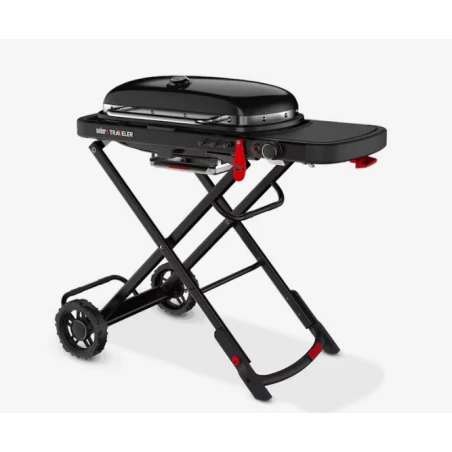 Weber Traveler Stealth Edition | BBQ a Gas Portatile Nero