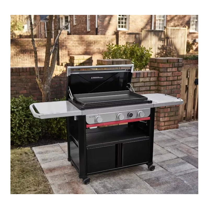Weber SLATE GPD 76 cm Piastra Premium a Gas con Carrello
