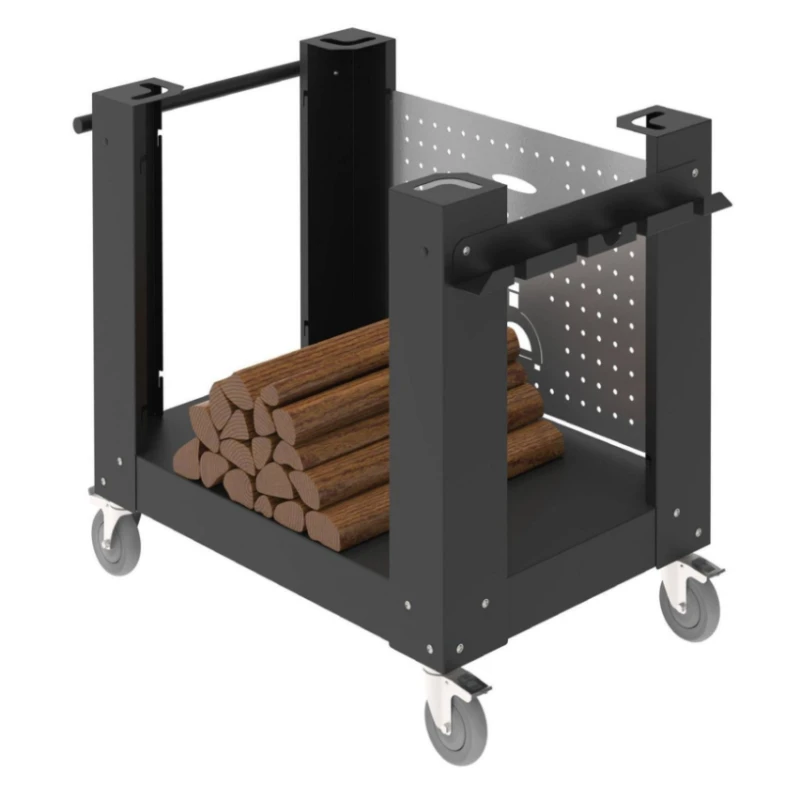 Alfa Forni Base per Forno 2 Pizze Nera