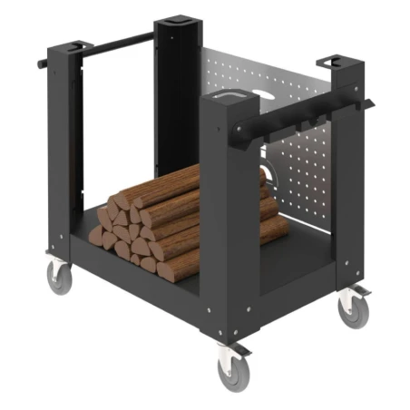 Alfa Forni Base per Forno 2 Pizze Nera