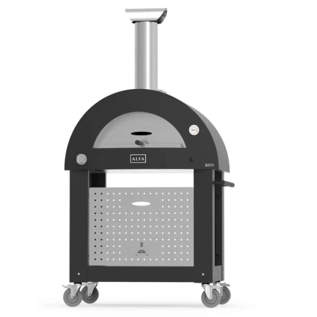 Alfa Forni Base per Forno 2 Pizze Nera