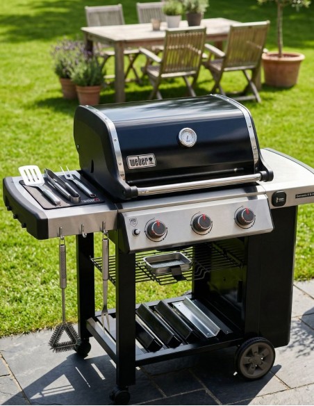 Kit Weber Genesis II E-310 Black + Kit Utensili | Bbqhouse