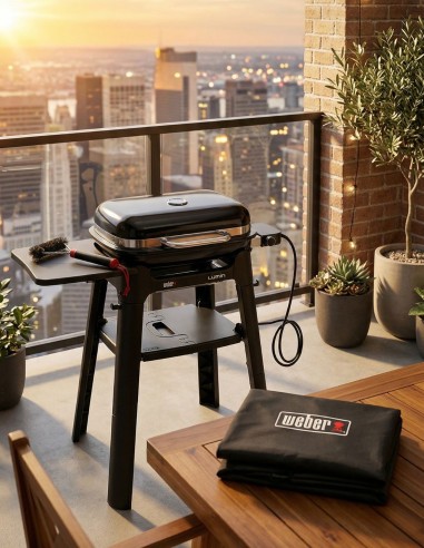 Kit Weber Lumin Compact con stand + Accessori | Bbqhouse