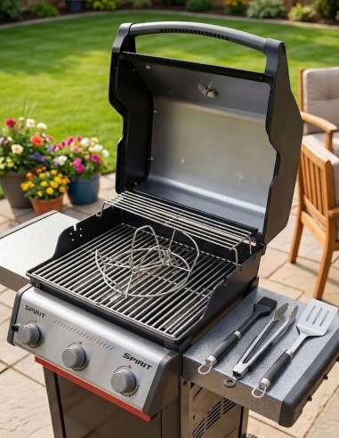 Kit Weber Spirit E-310 Gas + Supporto Pollo + utensili | Bbqhouse